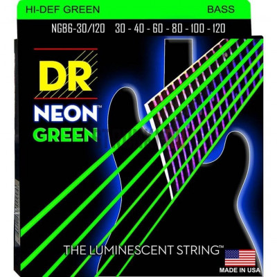Комплект струн для 6-струнной бас-гитары DR NGB6-30/120