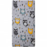 Простыня ВОМБАТИК Cl-0106-Sov Classic Collection Совята 125х75х12 универсальная на резинке