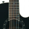 Ovation 2751 AX-5 Standard Balladeer Deep Contour Cutaway 12-String Black электроакустическая гитара