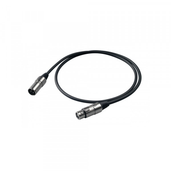 Proel BULK250LU20 - Микрофонный кабель, XLR папа <->XLR мама, длина - 20м