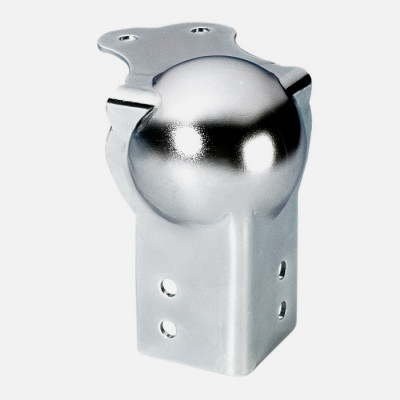 ADAM HALL 4105 - угол стальной оцинкованный двух-угольный с шаром для рэка 64 мм