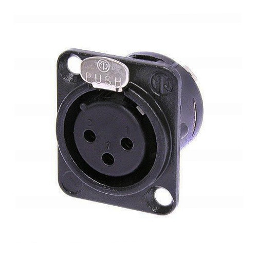 Панельный разъем Neutrik NC3FD-L-BAG-1 XLR female