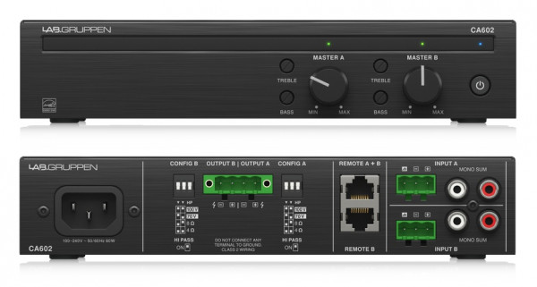 Усилитель мощности Lab.gruppen CA602 инсталляционный, класс D Усилитель мощности Lab.gruppen CA602 инсталляционный, класс D
