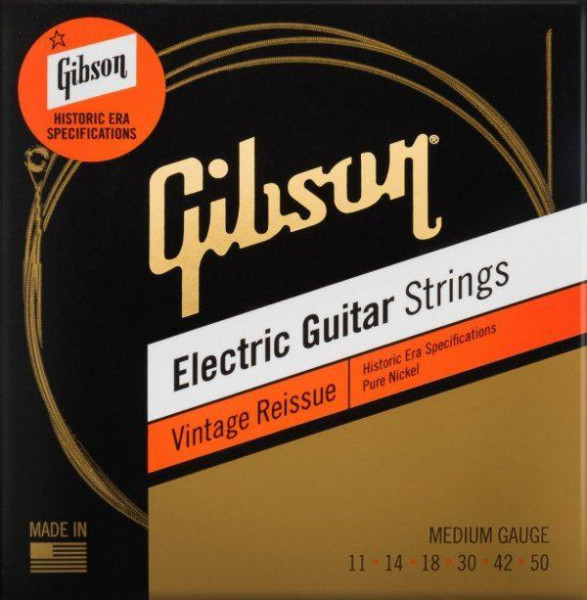 Струны для электрогитары GIBSON SEG-BWR9 BRITE WIRE REINFORCED ELECTIC GUITAR STRINGS, ULTRA LIGHT GAUGE, .09-.042