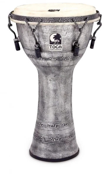 Toca SFDMX-9AS Freestyle джембе 9"х16,5" Antique Silver