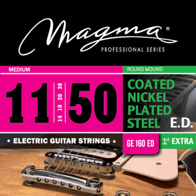 Комплект струн для электрогитары с покрытием 11-50 Magma Strings GE160ED