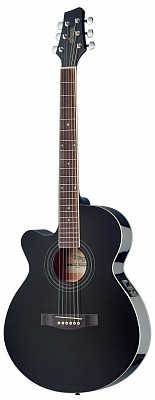 Stagg SA40MJCFI-LH BK электроакустическая гитара