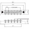 PAXPHIL BM005-CR cтрунодержатель для электрогитары с креплением, хром