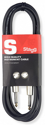 STAGG SGC6 - гитарный кабель Jack-Jack, металлические разборные разъемы, 6 м