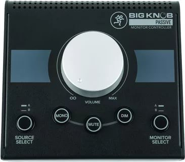 MACKIE Big Knob Passive Настольный регулятор уровня, мониторный переключатель, 2 стерео входа/2 стерео выхода