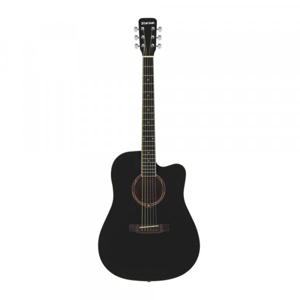 Акустическая гитара STARSUN DG120c-p Black цвет черный