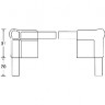 ADAM HALL Q4506MG - Пластиковый стыковочный уголок для кейсов (цвет серый)