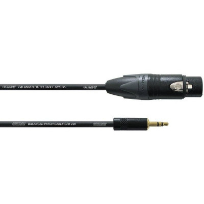 Cordial CPM 1,5 FW-UNB микрофонный кабель XLR мама-Mini-Jack stereo 1,5 м