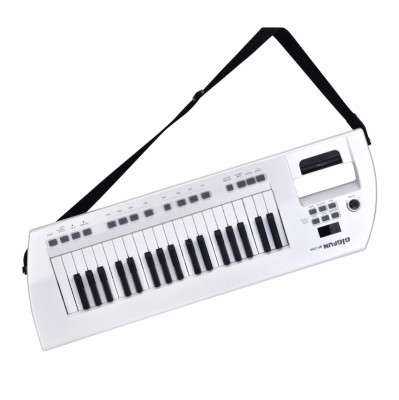 Синтезатор BIGFUN EK-37 клавиш - 37, 6 демонстрационных песен - 8 тембров. 4 эффекта ударных музыкальных инструментов. 8 ритмов. функции звукозаписи и воспроизведения, микрофон и 3 батарейки входит в комплект, заряжается от компьютера через USB-кабель, ра