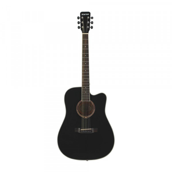 Акустическая гитара STARSUN DG220c-p Black цвет черный