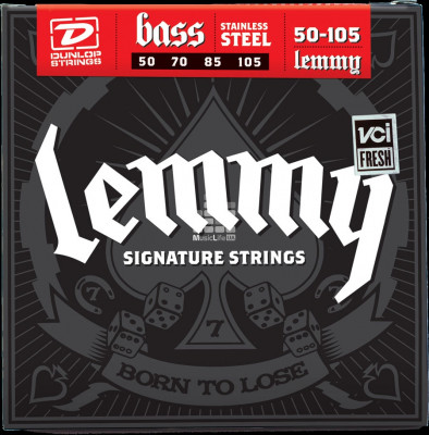 DUNLOP LKS Lemmy Signature 50-105 струны для 4-струнной бас-гитары