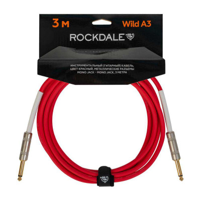 Инструментальный кабель ROCKDALE Wild A3, mono jack - mono jack, 3 м