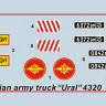 Российский армейский грузовик Урал-4320 1/35