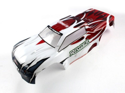 Бело-красный кузов для монстра Himoto E8MTL