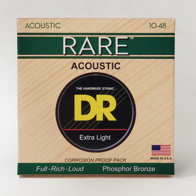 Комплект струн для акустической гитары DR RPL-10, 10-48