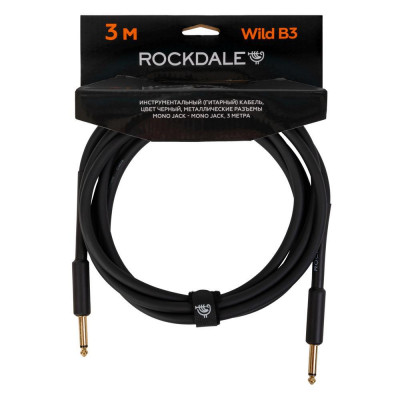Инструментальный кабель ROCKDALE Wild B3, mono jack - mono jack, 3 м