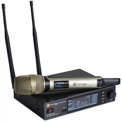 Вокальная радиосистема Direct Power Technology DP-200 VOCAL с ручным металлическим передатчиком и ЖК-дисплеем