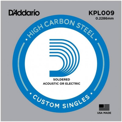 Струна одиночная D'ADDARIO KPL009 для электрогитары 0.009