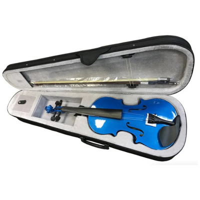 Скрипка BRAHNER BVC-370/MBL 3/4 кейс и смычок в комплекте, голубая