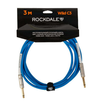 Инструментальный кабель ROCKDALE Wild C3, mono jack - mono jack, 3 м