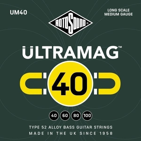 ROTOSOUND UM40 струны для бас-гитары 40-100