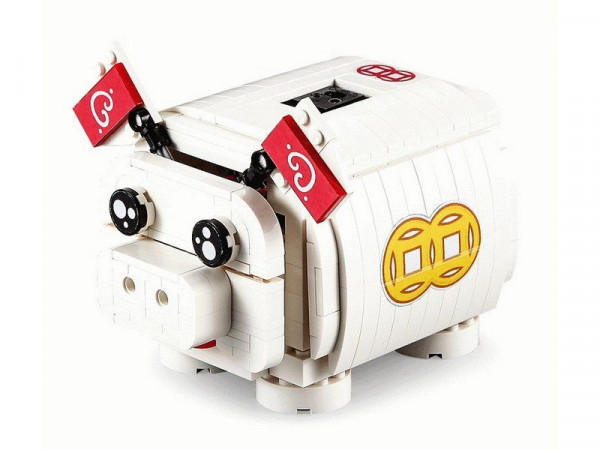 Конструктор CADA свинья-копилка интерактивная (344 детали)