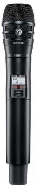 SHURE QLXD2/K8B G51 ручной передатчик серии QLXD с капсюлем микрофона KSM8, диапазон 470-534 MHz