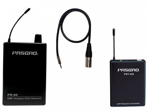 PASGAO PR50R+PBT305 радиосистема накамерная с поясным передатчиком