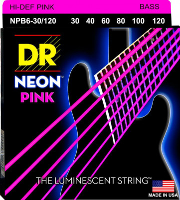 Комплект струн для 6-струнной бас-гитары DR NPB6-30/120