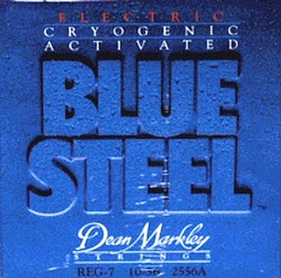 DEAN MARKLEY 2556A Blue Steel -струны для 7 стр. электрогитары (8% никелевое покрытие, заморозка) 10-56