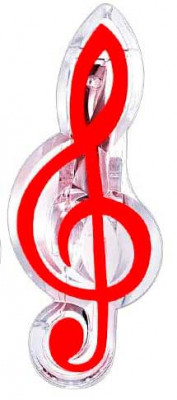 Зажим для нот PJ-003RD Скрипичный ключ