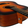 Акустическая гитара дредноут ROCKDALE Aurora D3 Satin SB, цвет санберст, сатиновое покрытие