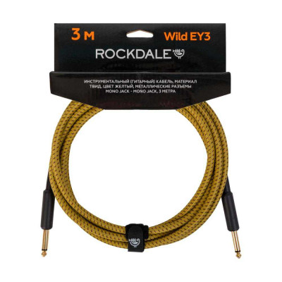 Инструментальный кабель ROCKDALE Wild EY3, mono jack - mono jack, 3 м