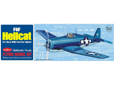 Сборная деревянная модель Самолет F6F Hellcat. Guillows 1:30
