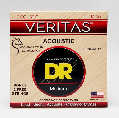Комплект струн для акустической гитары DR VTA-13, 13-56