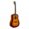 Акустическая гитара дредноут ROCKDALE Aurora D5 NGL, цвет натуральный, глянцевое покрытие