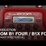 Zoom B1 FOUR процессор эффектов для бас-гитары