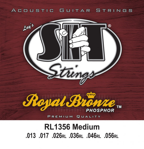 Струны для акустической гитары SIT RL1356 ROYAL BRONZE Medium (13-17-26-36-46-56) среднего натяжения