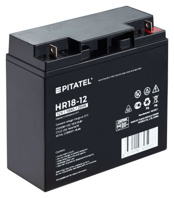 Аккумулятор для ИБП Pitatel HR18-12, 12V 18Ah