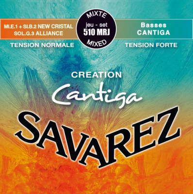 SAVAREZ  510MRJ Creation Cantiga Blue/Red Mixed Tension струны для классической гитары