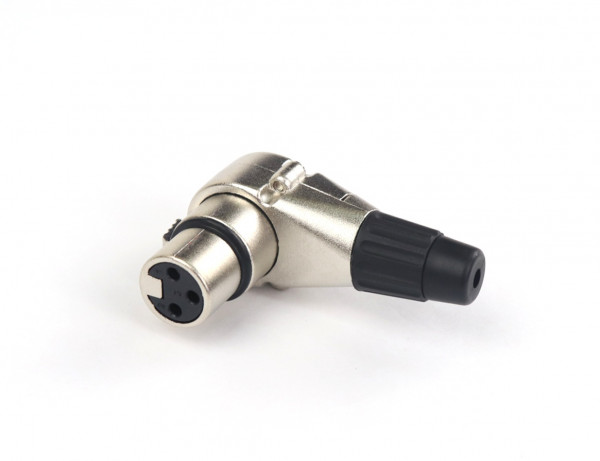 Кабельный разъем AuraSonics X3FR угловой 3-контактный XLR female