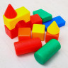 Набор цветных кубиков «Крош и Ёжик», 21 элемент, Смешарики