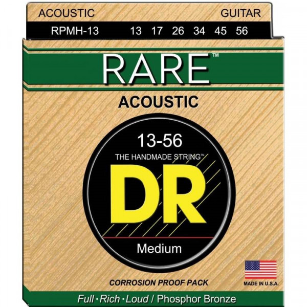 DR RPMH-13 Rare струны для акустической гитары среднего натяжения (13-56)
