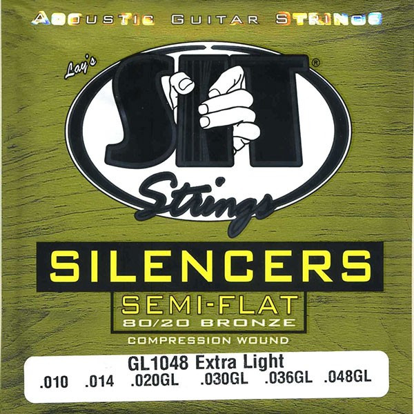 Струны для акустической гитары SIT GL1048 SILENCERS Extra Light (10-14-20-30-36-48) экстра легкого натяжения