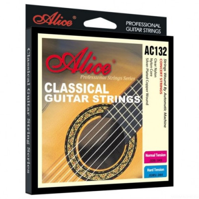 ALICE AC132-N струны для классической гитары, изготовлены из прозрачного нейлона, посеребренная медн